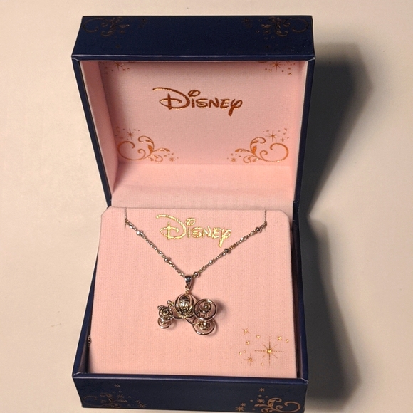 Rocklove x Disney Cinderella Pumpkin Coach Necklace - Picture 1 of 5